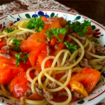 tomato meat spagetti